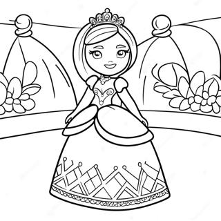 Elegant Roblox Royale High Princess Coloring Page 24365-22393