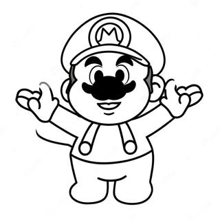 Mario Star Coloring Page 24374-22399