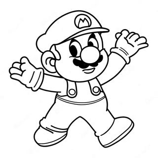 Mario Star Coloring Page 24374-22400