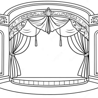 Theater Stage Coloring Page 24384-22406