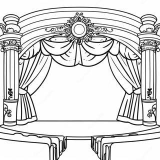 Theater Stage Coloring Page 24384-22408