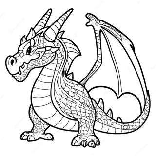 Fire Dragon Coloring Page 24434-22447