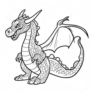 Fire Dragon Coloring Page 24434-22448