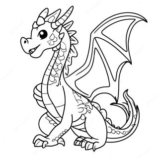 Majestic Fire Dragon Flying Coloring Page 24435-22451