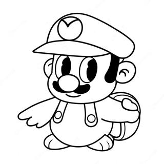 Cappy Mario Odyssey Coloring Page 24444-22455