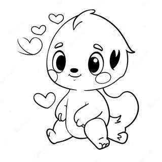 Cute Zero Character Coloring Page 24465-22476