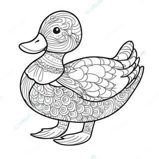 Paper Duck Coloring Page 24474-22477