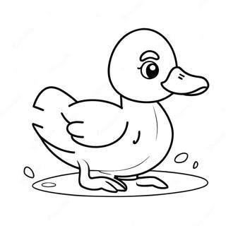 Cute Paper Duckling Coloring Page 24475-22482