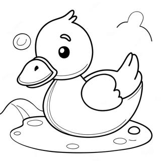 Cute Paper Duckling Coloring Page 24475-22484