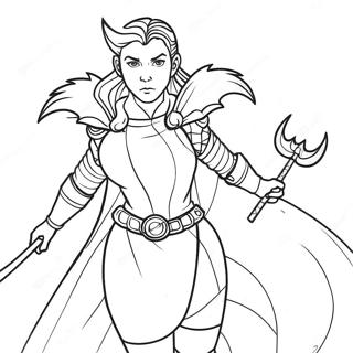 Nimona In Action Coloring Page 24485-22490