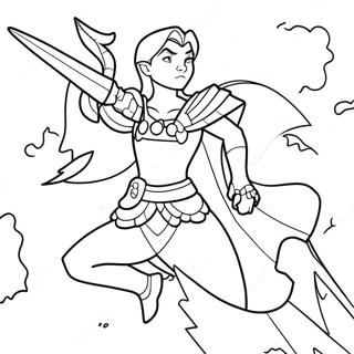 Nimona In Action Coloring Page 24485-22491