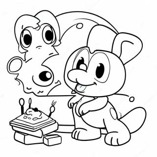 90 S Cartoon Coloring Page 24494-22494