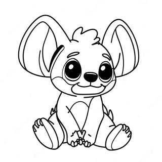 Halloween Stitch Coloring Page 2452-1994