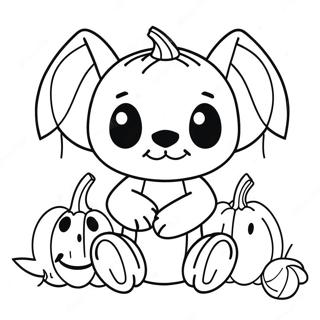 Halloween Stitch Coloring Page 2452-1995