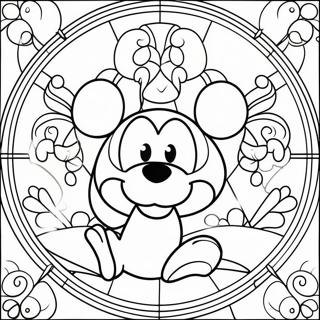 Disney Stained Glass Coloring Page 24544-22534