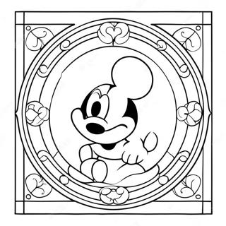 Disney Stained Glass Coloring Page 24544-22536