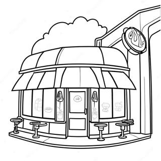 Butterbean Cafe Coloring Page 24554-22542