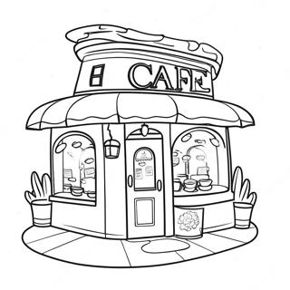 Butterbean Cafe Coloring Page 24554-22544