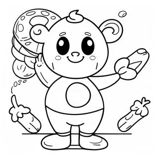 Butterbean Cafe Characters Coloring Page 24555-22545