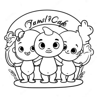 Butterbean Cafe Characters Coloring Page 24555-22546