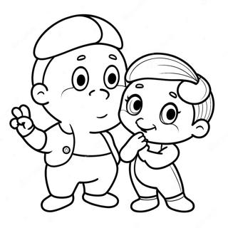 Butterbean Cafe Characters Coloring Page 24555-22547