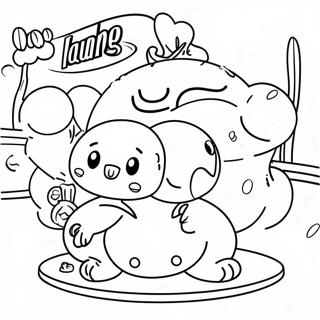 Butterbean Cafe Characters Coloring Page 24555-22548