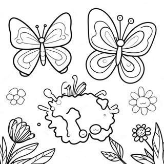 Life Cycle Of A Butterfly Coloring Page 24564-22551