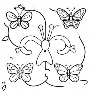 Life Cycle Of A Butterfly Coloring Page 24564-22552