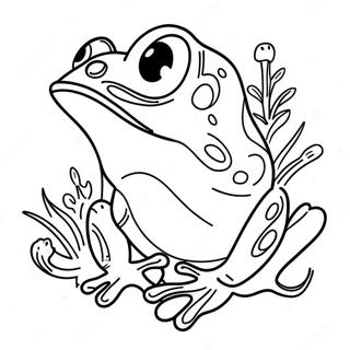 Colorful Life Cycle Of A Frog Coloring Page 24565-22554