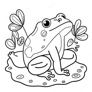 Colorful Life Cycle Of A Frog Coloring Page 24565-22555