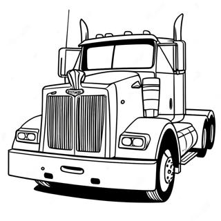 Peterbilt Truck Coloring Page 24584-22566