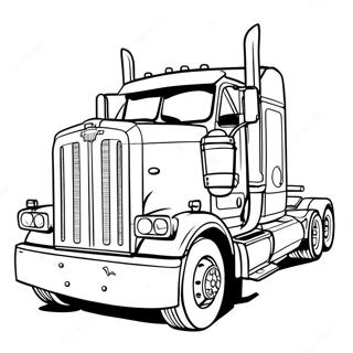 Peterbilt Truck Coloring Page 24584-22567