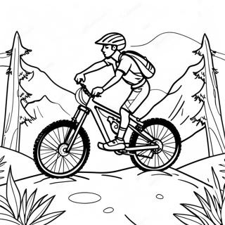 Mountain Bike Coloring Page 24594-22575