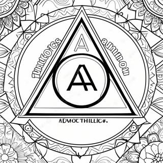 Alcoholics Anonymous Logo Coloring Page 24604-22582