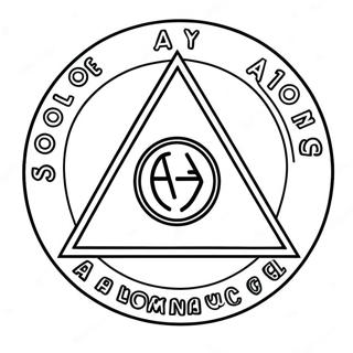 Alcoholics Anonymous Logo Coloring Page 24604-22584