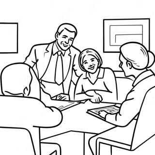 Supportive Aa Meeting Scene Coloring Page 24605-22586