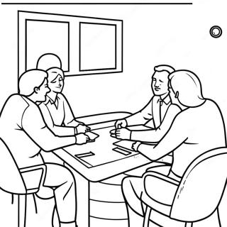 Supportive Aa Meeting Scene Coloring Page 24605-22587