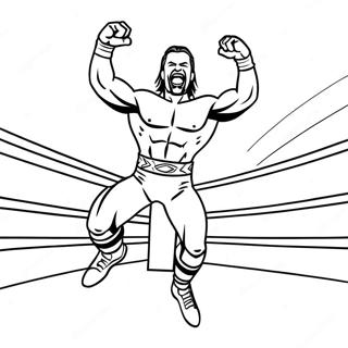 Wwe Wrestler Jumping On Opponent Coloring Page 24615-22593