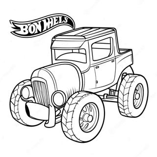 Bone Shaker Hot Wheels Coloring Page 24635-22598