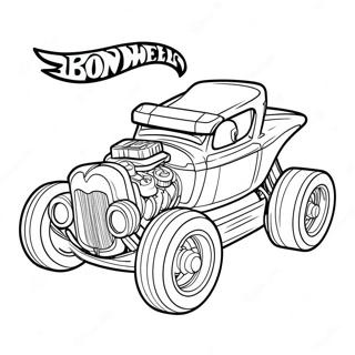 Bone Shaker Hot Wheels Coloring Page 24635-22600