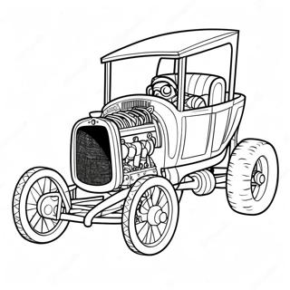 Bone Shaker Racing Action Coloring Page 24636-22601