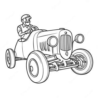 Bone Shaker Racing Action Coloring Page 24636-22602