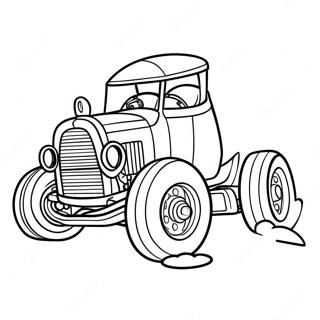 Bone Shaker Racing Action Coloring Page 24636-22604