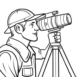 Titan Cameraman In Action Coloring Page 24646-22609