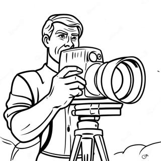 Titan Cameraman In Action Coloring Page 24646-22612