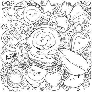 Colorful Spanish Vocabulary Coloring Page 24656-22617