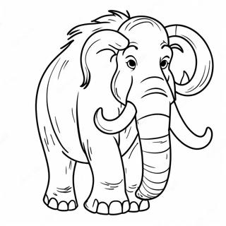 Woolly Mammoth Coloring Page 24695-22646