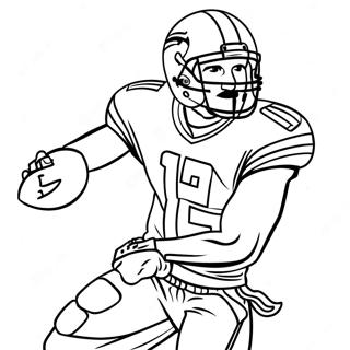 Wide Receiver Football Player Coloring Page 2472-2012