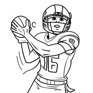 Dynamic Wide Receiver Catching A Pass Coloring Page 2473-2014