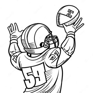 Dynamic Wide Receiver Catching A Pass Coloring Page 2473-2015